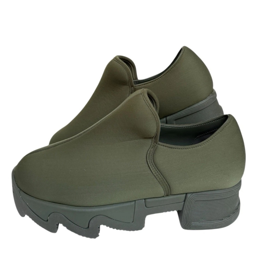 iRi NYC Wes Low Top Women's Platform Slip On Sneakers Sz 6 Green - Picture 2 of 7